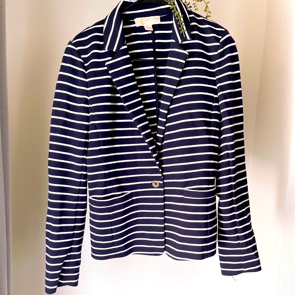 Michael Kors Navy & White blazer Size 12